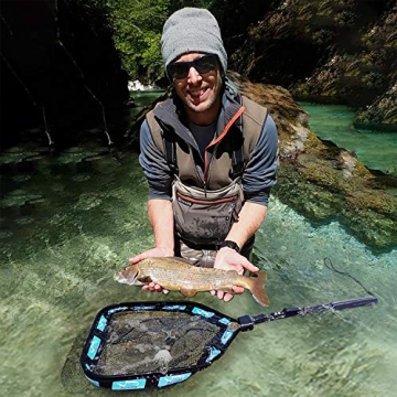 PLUSINNO Floating Fishing Net for Easy Catch & Release