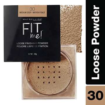 Maybelline Fit Me Loose Setting Powder, Face Powder Makeup & Finishing Powder, Medium Deep, 1 Count