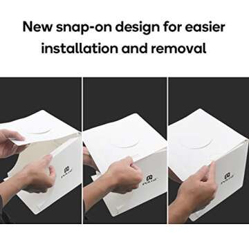 Mini Photo Studio Super Bright Photography Light Box Lightbox Portable Shooting Light Tent with 6 Colors Photography Backdrops Waterproof Background Screen Carrying Bag (20 Centimeter)