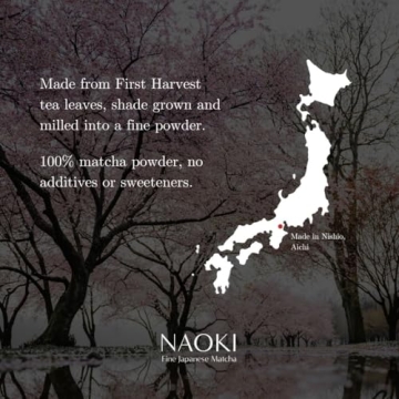 Naoki Matcha Nishio Bloom Masters Collection Matcha – Authentic Japanese Ceremonial Grade Matcha Green Tea Powder from Nishio, Japan (40g / 1.4oz)