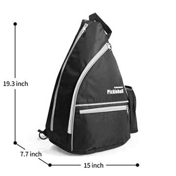 Pickleball Backpack with Hook, Safety Pocket & Holder