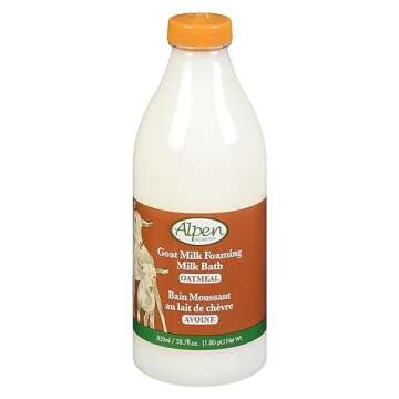 Alpen Secrets Goat Milk Foaming Milk Bath with Oatmeal, 28.7 -Fluid Ounce (Pack of 2)