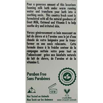 Alpen Secrets Goat Milk Foaming Milk Bath with Oatmeal, 28.7 -Fluid Ounce (Pack of 2)