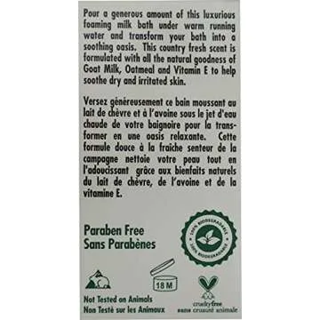 Alpen Secrets Goat Milk Foaming Milk Bath with Oatmeal, 28.7 -Fluid Ounce (Pack of 2)