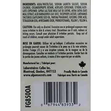 Alpen Secrets Goat Milk Foaming Milk Bath with Oatmeal, 28.7 -Fluid Ounce (Pack of 2)