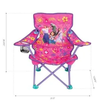 Disney's Encanto Kids Chair Foldable for Camping, Sports or Patio with Carry Bag, Toddlers 24M+