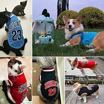 SVVOOD Dog Basketball Jersey for All Breeds in Stylish Design