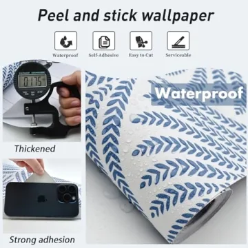 Cohoo Home Blue Peel and Stick Wallpaper for Stylish Decor