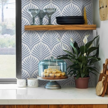 Cohoo Home Blue Peel and Stick Wallpaper for Stylish Decor