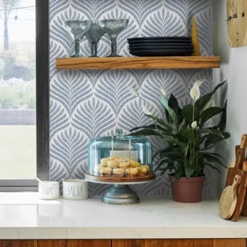 Cohoo Home Blue Peel and Stick Wallpaper for Stylish Decor