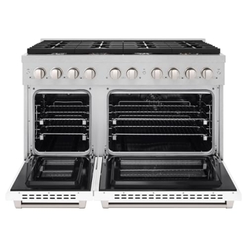 ZLINE 48" Dual Fuel Range with 8 Burner Gas Cooktop