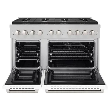 ZLINE 48" Dual Fuel Range with 8 Burner Gas Cooktop