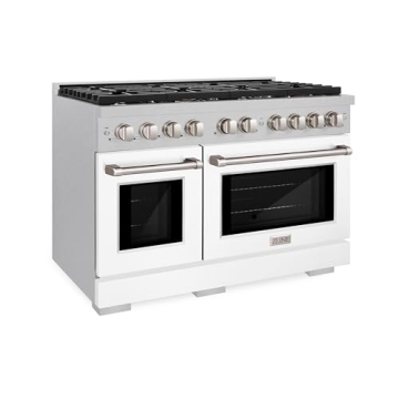 ZLINE 48" Dual Fuel Range with 8 Burner Gas Cooktop