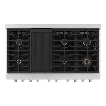 ZLINE 48" Dual Fuel Range with 8 Burner Gas Cooktop