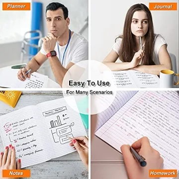 Feela 8-Pack Pastel College Ruled Notebooks Vibrant & Durable