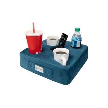 The Original Cup Cozy Pillow Gray-As Seen on TV-The World's Best Couch/Bed/Car Cup Holder for Drinks...