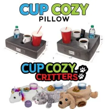 Ultimate Couch Drink Holder - The Cup Cozy Pillow