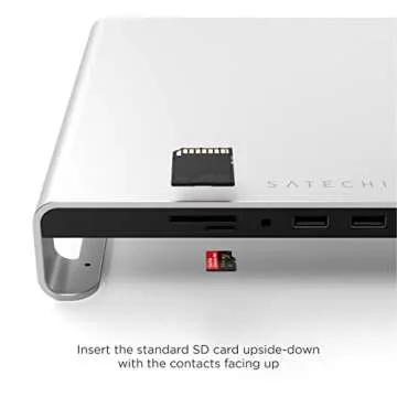 Satechi Type-C Aluminum Monitor Stand Hub - Elevate Your iMac