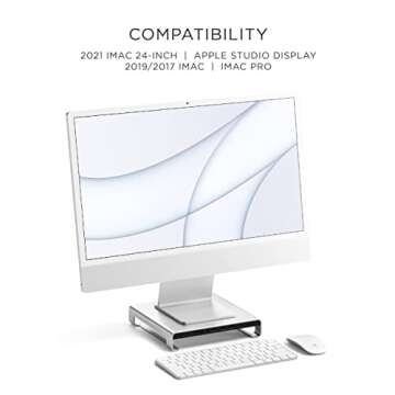 Satechi Type-C Aluminum Monitor Stand Hub - Elevate Your iMac
