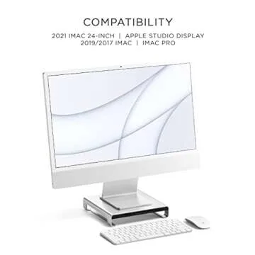 Satechi Type-C Aluminum Monitor Stand Hub - Elevate Your iMac