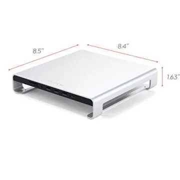 Satechi Type-C Aluminum Monitor Stand Hub - Elevate Your iMac