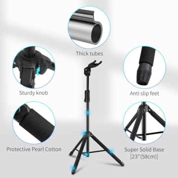 GUITTO Guitar Stand Universal Portable Adjustable Folding