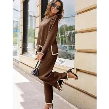 Stylish Faleave Women's Knit 2 Piece Outfits