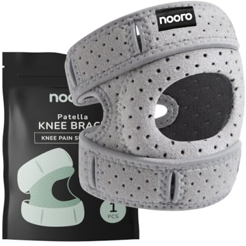 Nooro Patella Knee Brace - Adjustable Open Patella Support for Injuries & Sports