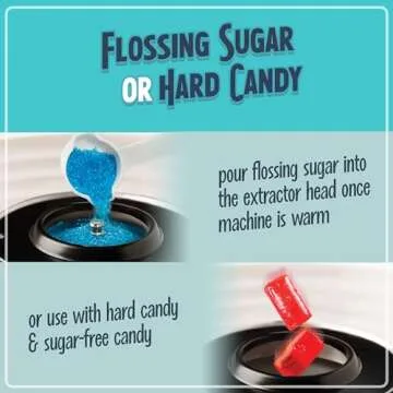 Nostalgia Classic Countertop Cotton Candy Machine, Manual, Retro Vintage Candy Maker Includes 2 Reusable Cones & Scoop, Aqua