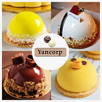 Chocolate Silicone Mold 6 Holes Semi Sphere Half Sphere Silicone Baking Molds for Christmas and Wedding Cake Decor Making Chocolate, Cake, Jelly, Dome Mousse (Chocolate, Medium-2PCS)