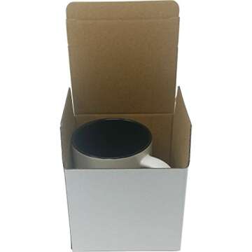 Personalized Add Your Custom Text White Ceramic 11 Oz Coffee Mug Customizable, (Black)