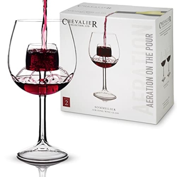 Sommelier Aerating Wine Glass Set - Perfect Gift for Wine Lovers
