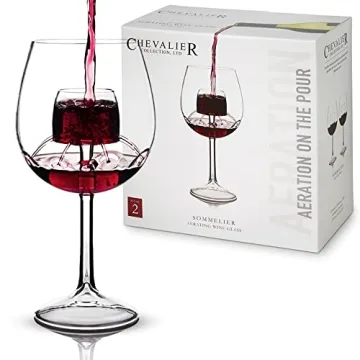 Sommelier Aerating Wine Glass Set - Perfect Gift for Wine Lovers