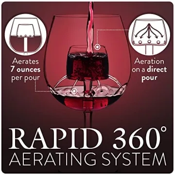 Sommelier Aerating Wine Glass Set - Perfect Gift for Wine Lovers