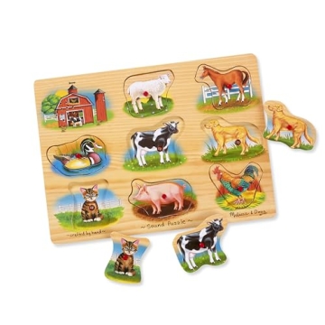 Melissa & Doug Farm Sound Puzzle with Animal Sounds