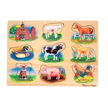 Melissa & Doug Farm Sound Puzzle with Animal Sounds