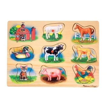 Melissa & Doug Farm Sound Puzzle with Animal Sounds
