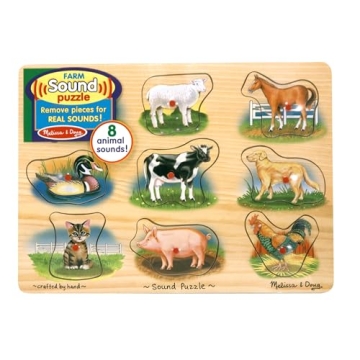 Melissa & Doug Farm Sound Puzzle with Animal Sounds