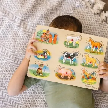 Melissa & Doug Farm Sound Puzzle with Animal Sounds
