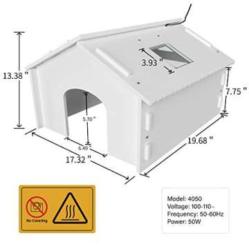 Efficient Janoel Chick Brooder Heater for Chicks, Ducks & Quails - Large Heating Plate with Convenie...