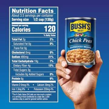 BUSH'S BEST Garbanzo Beans - Nutritious Plant-Based Protein