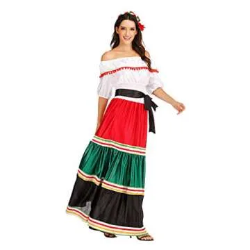 ReneeCho Mexican Dress Halloween Costume for Women