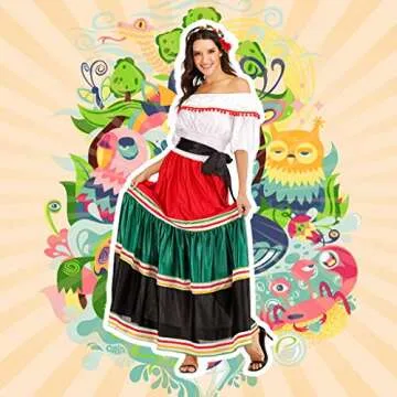 ReneeCho Mexican Dress Halloween Costume for Women