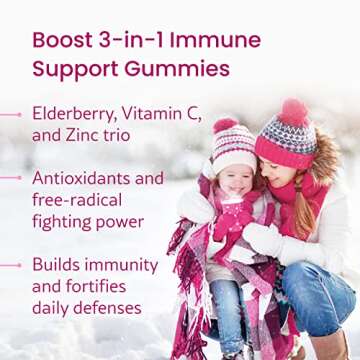 WellPath Boost Elderberry Gummies with Zinc & Vitamin C | Immune Support Supplement for Adults | Imm...