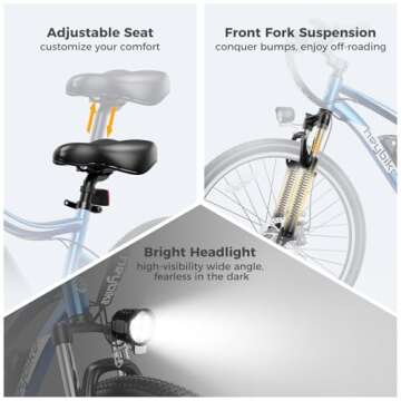 Heybike Race Max Electric Bike with 750W Peak Motor, Max 40Miles 28MPH Max Speed Ebike with 600Wh Removable Battery, 27.5" Tires Electric Bike for Adults with 7-Speed and Front Suspension