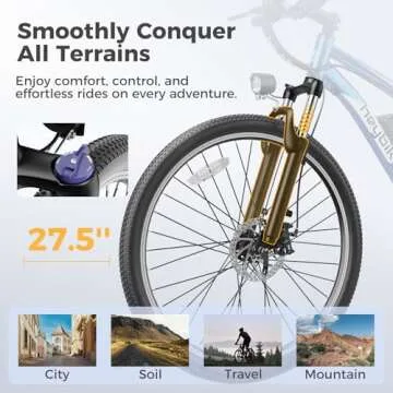 Heybike Race Max Electric Bike with 750W Peak Motor, Max 40Miles 28MPH Max Speed Ebike with 600Wh Removable Battery, 27.5" Tires Electric Bike for Adults with 7-Speed and Front Suspension