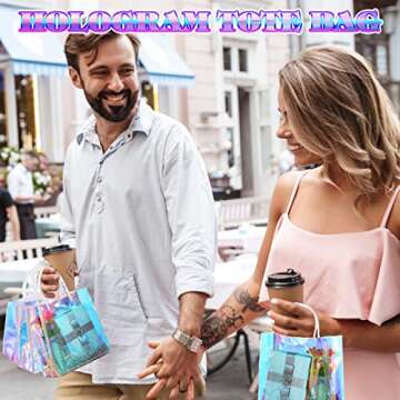 Stunning Holographic Gift Bags - Perfect for Parties