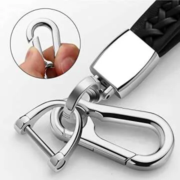 Autophone Compatible with Toyota Key Fob Cover with Keychain Fit For 2020-2022 Highlander Prius Corolla 2018-2024 Camry RAV4 Avalon C-HR GT86 (Silver)