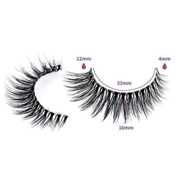 Wleec Beauty 3D Cat Eye False Lashes for Natural Glam