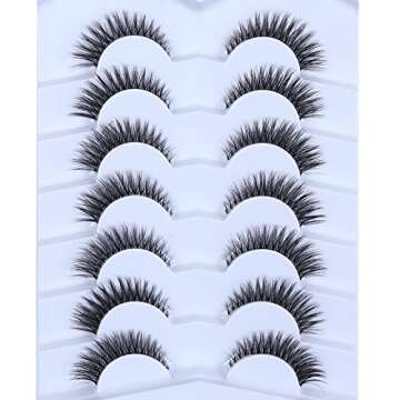 Wleec Beauty 3D Cat Eye False Lashes for Natural Glam
